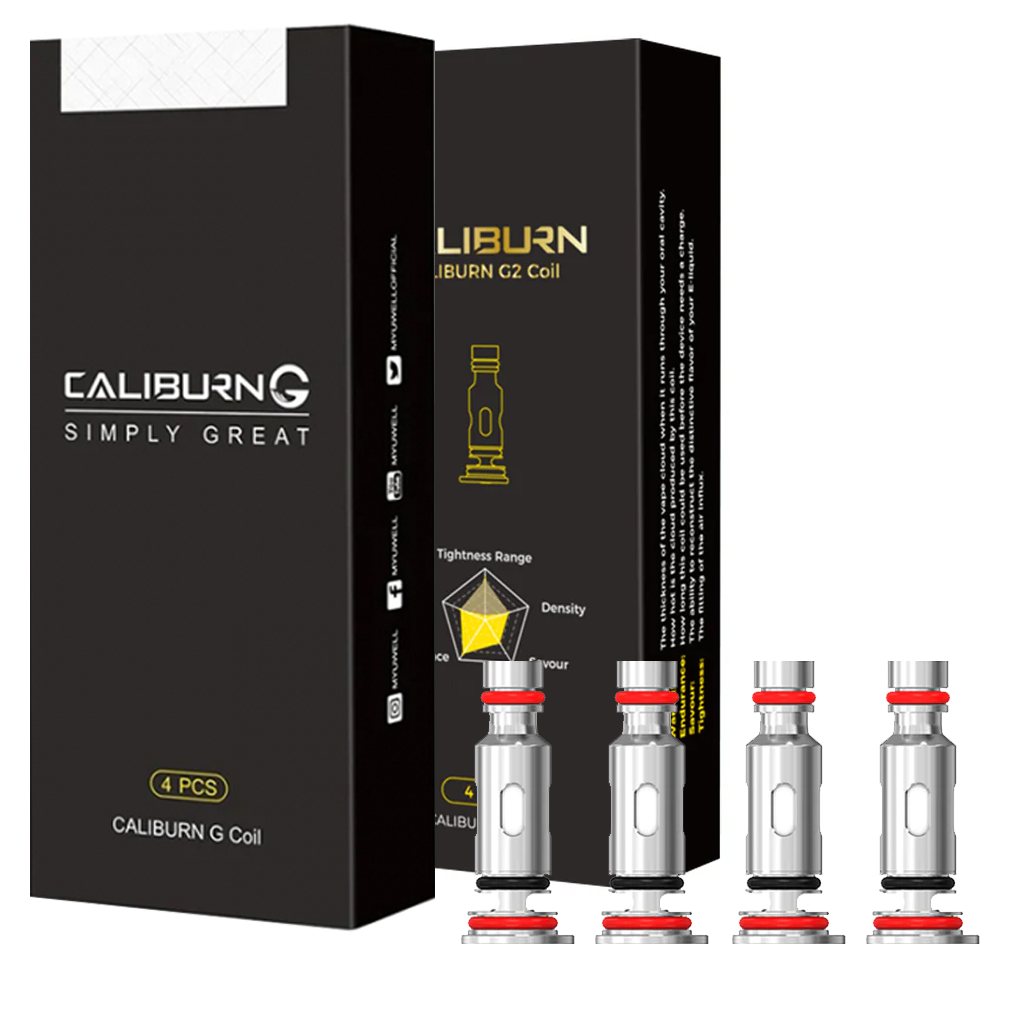 Caliburn G/G2 Replacement Coils 0.8/1.2 Ohms (4Pcs)