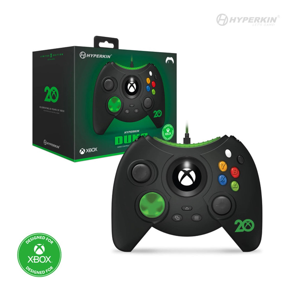 Hyperkin Duke, Gamepad, Xbox One, Xbox Series S, Xbox Series X, Options button, Wired, USB, USB Type-C