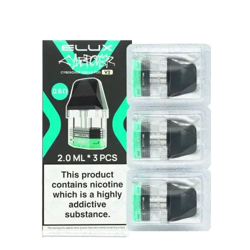 Elux Cyberover P1 Pod Cartridges (0.8Ohms/4 Pcs - 0.6Ohms/3 Pcs)