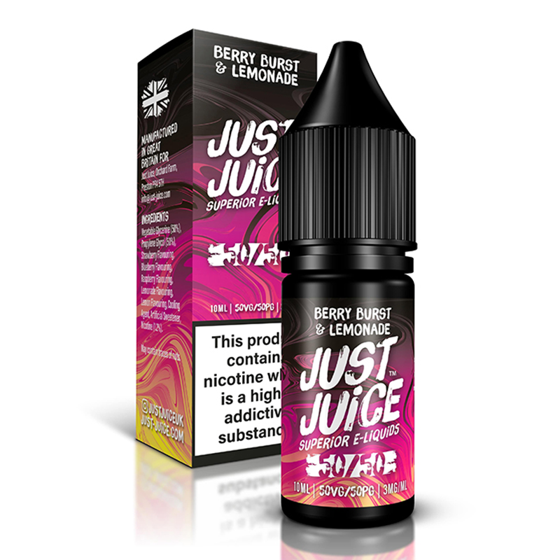Berry Burst and Lemonade 50/50 By Just Juice Fusion 10ml
