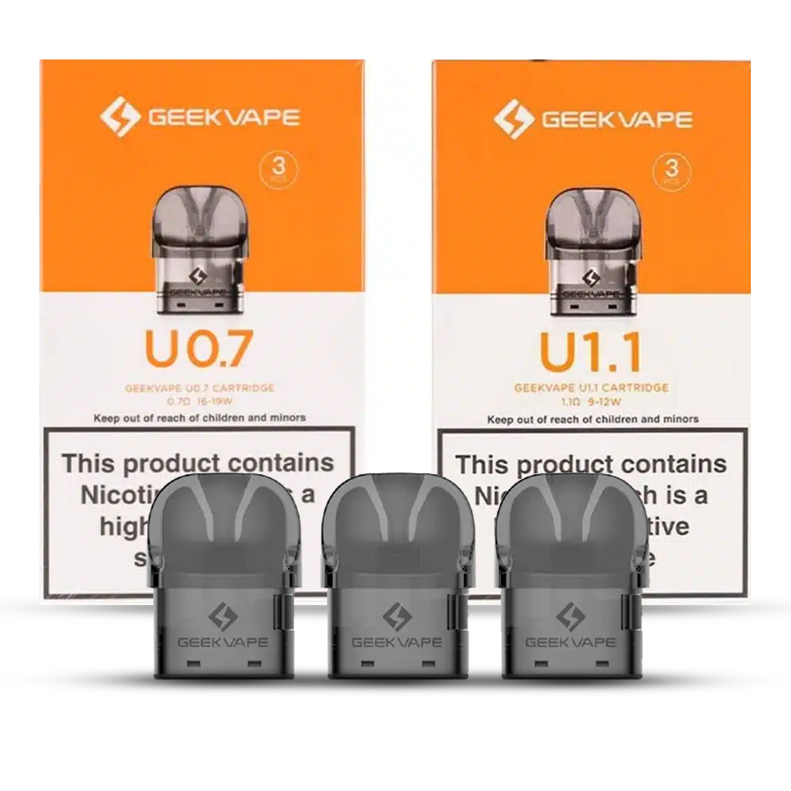 SONDER U Replacement Pod Cartridges 1.1 / 0.7 (3Pcs)