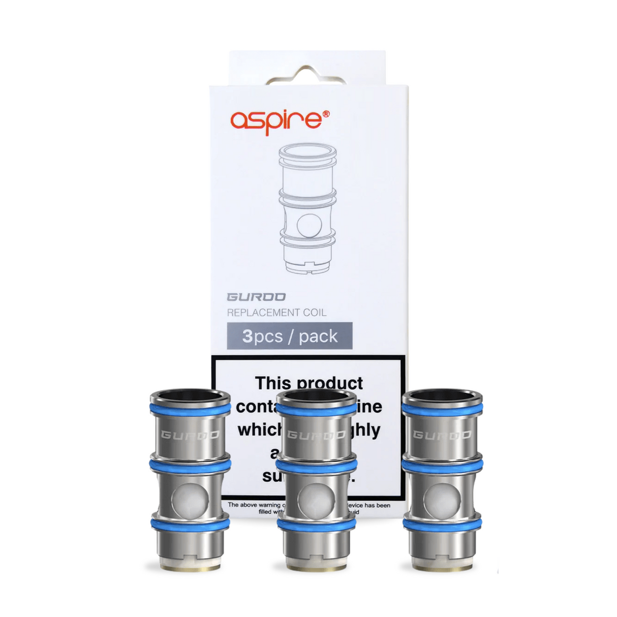 Aspire Guroo Series Replacement Coils 0.15/0.3 Ohms (3Pcs)