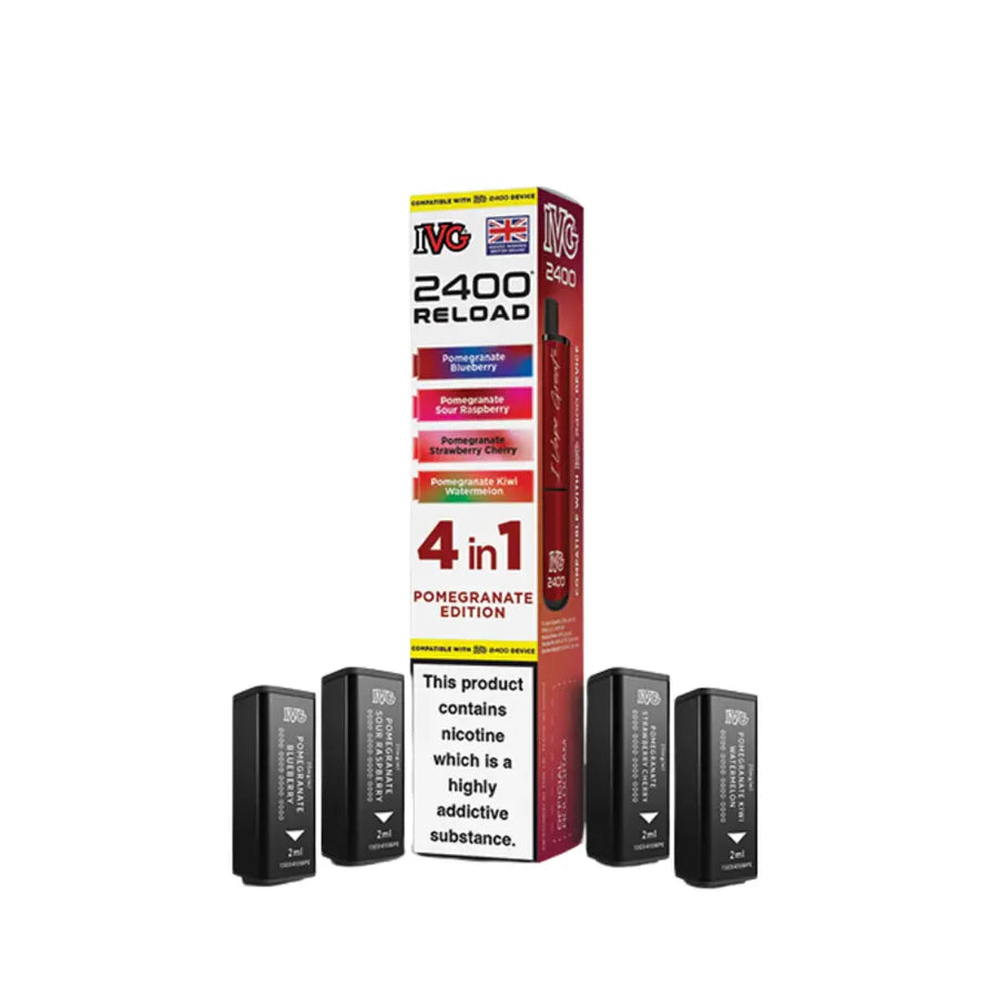 IVG 2400 RELOAD 4 IN 1 PREFILLED PODS