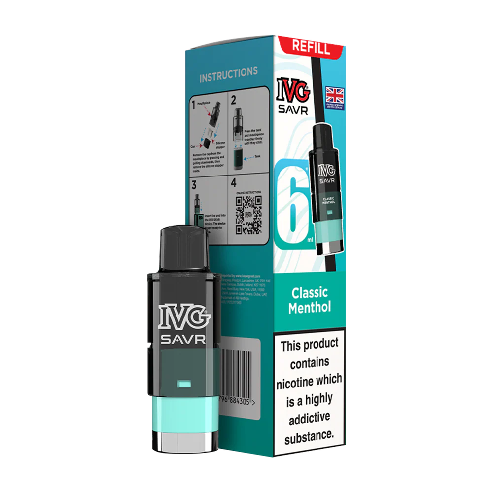 IVG SAVR Prefilled Pod + Refill Container