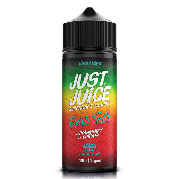 Strawberry And Caruba By Just Juice Exotic 100ml Shortfill
