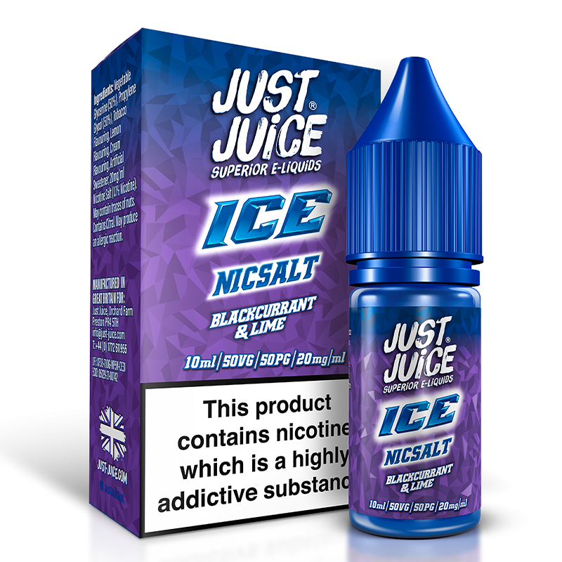 Blackcurrant and Lime By Just Juice ICE Salts 10ml