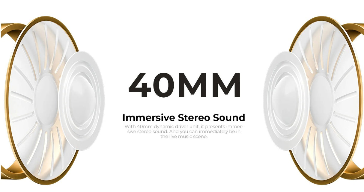 Havit H630BT PRO ANC Wireless Foldable Headphones - White