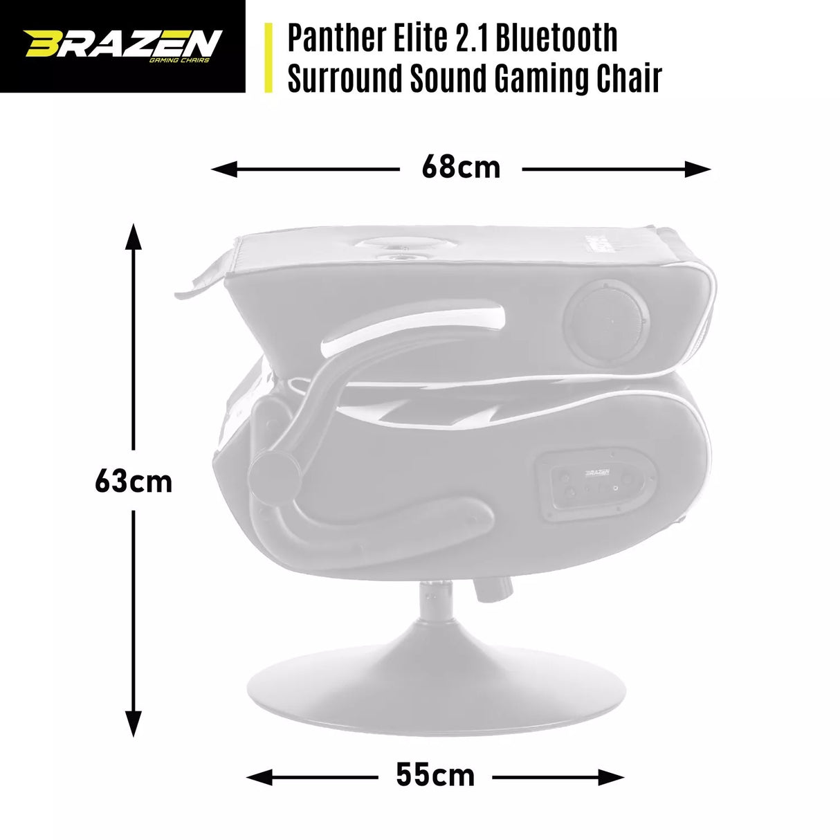 BRAZEN PANTHER ELITE 2.1 B/R   Gaming Chair