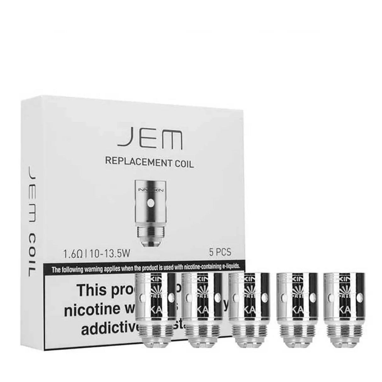 JEM Replacement Coils 1.6 Ohms (5 Pcs)