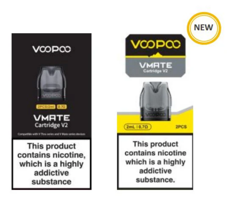 VMATE Replacement Pod Cartridges 2ml/3ml XLPack of 2