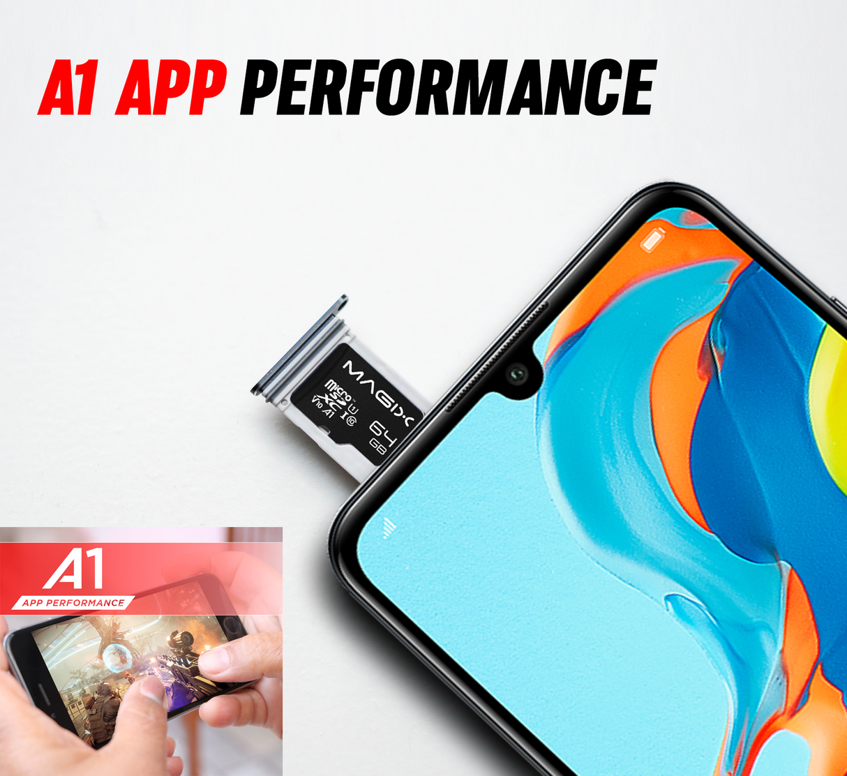 MicroSD Card HD Series + SD Adapter Class10 V10