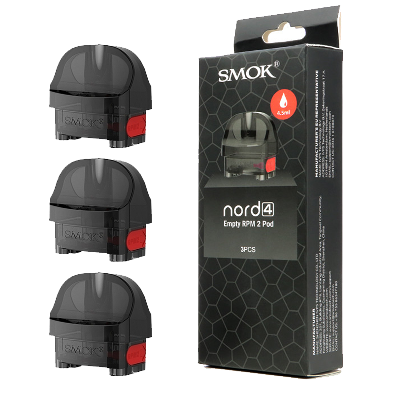 NORD 4 Replacement Pod Cartridges Empty2ml (3Pcs)