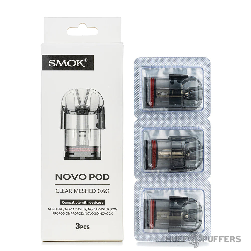 Novo Clear Meshed Replacement Pod Cartridges (3Pcs)