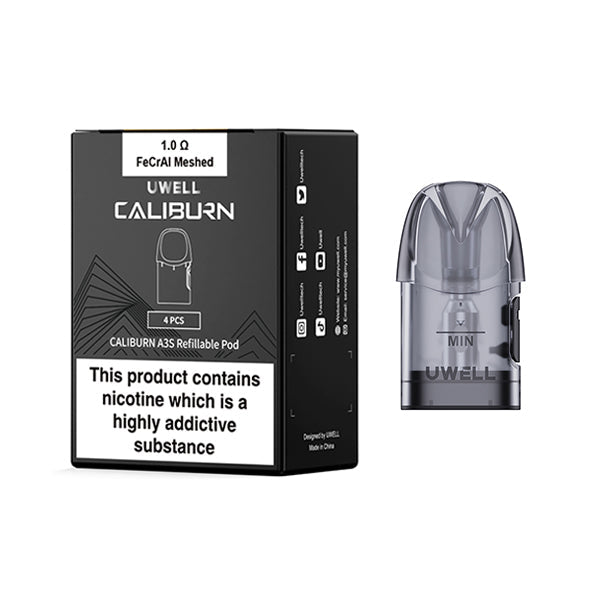 Caliburn A3S Replacement Pod By Uwell (4 Pcs)