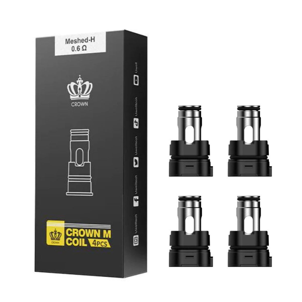 Crown M Replacement Coils By Uwell (4Pcs)