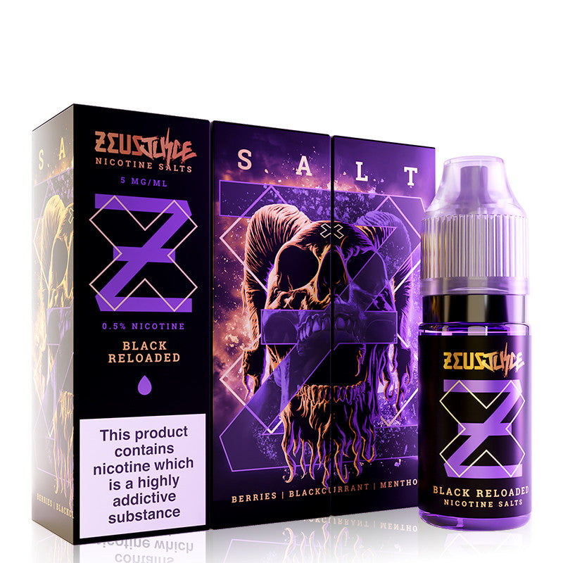 Black Reloaded Salt By Zeus Juice 10ml