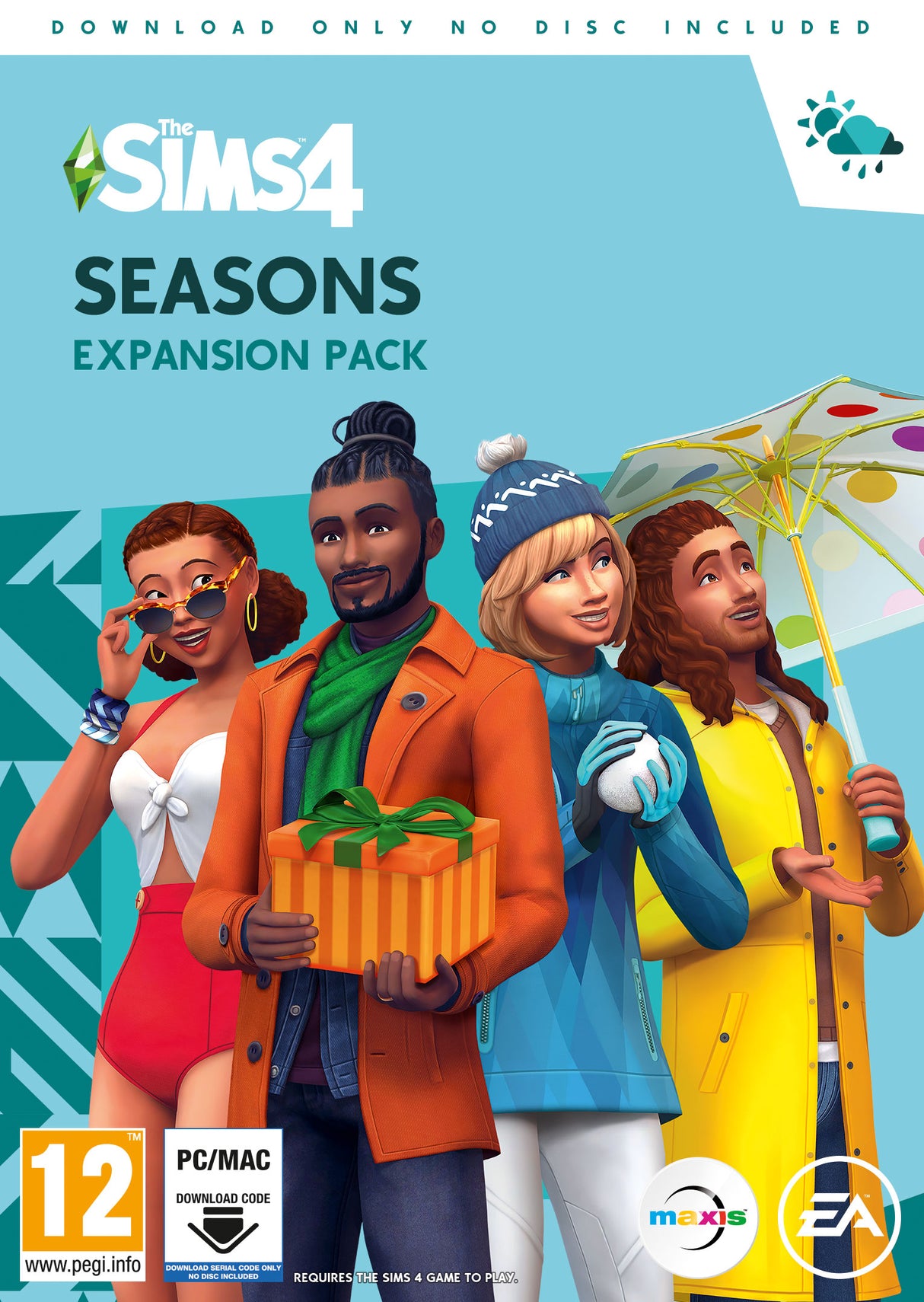 THE SIMS 4 SEASONS   IBM/PC Video Game