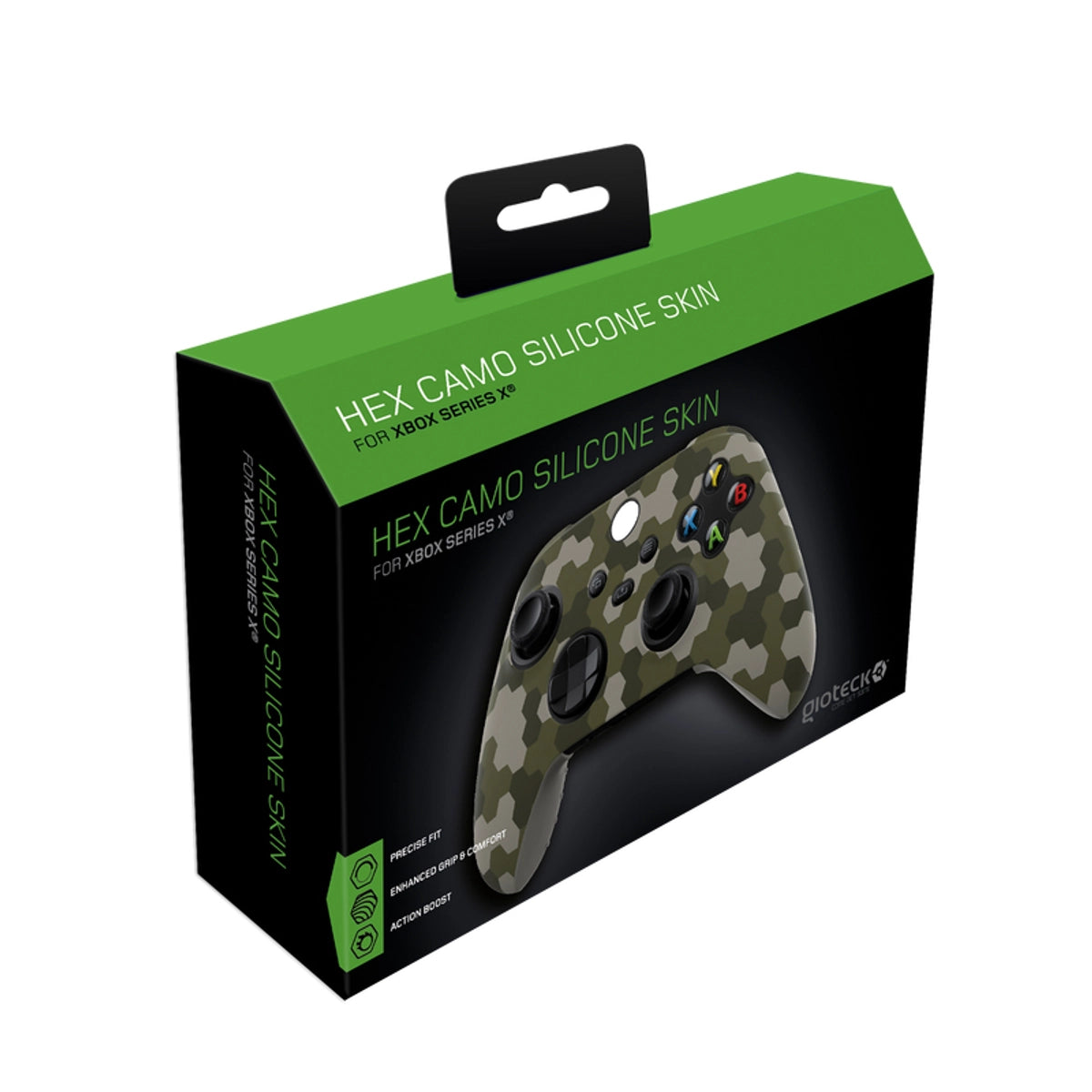 Gioteck HCSXBX-11-MU, Xbox Series S, Gaming controller case, Camouflage, Silicone, 1 pc(s), 170 mm