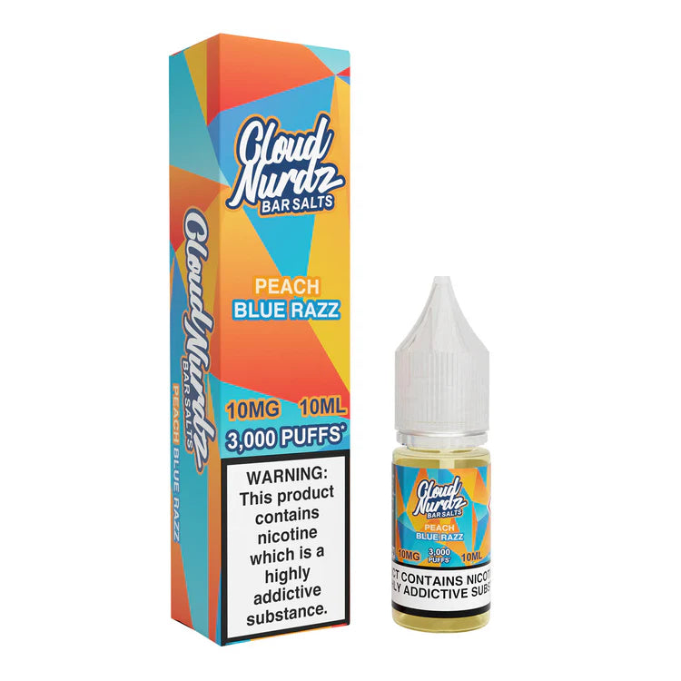 Peach Blue Razz By Cloud Nurdz Bar Salts 10ml