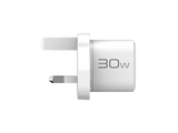 30W NANO GaN Charger PD Power Delivery - UK Plug (WHITE)