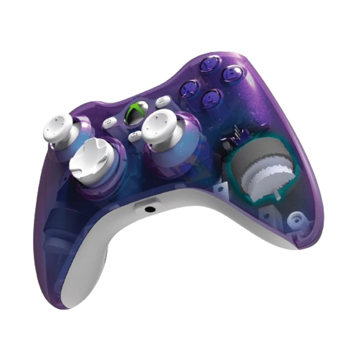 Hyperkin M01368-TG, Gamepad, Xbox One, Xbox Series S, Xbox Series X, Vibration on/off button, Wired, USB, Blue