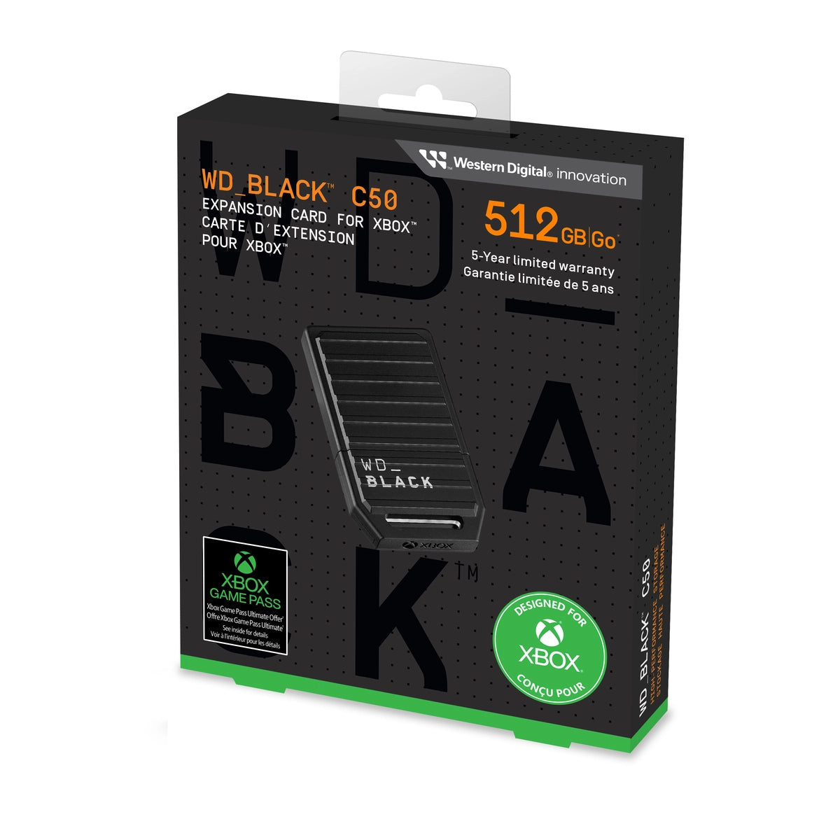 SanDisk WDBMPH5120ANC-WCSN, Storage expansion card, Xbox Series X/Xbox Series S, Black, 31.6 mm, 55.6 mm, 7.7 mm