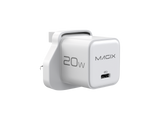 20W NANO GaN Charger PD Power Delivery - UK Plug (WHITE)