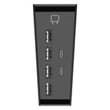 Venom PS5 USB Hub, USB 2.0 Type-A, USB Type-C, Black, PlayStation 5, 1 pc(s), Plastic