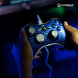 Hyperkin M01368-TG, Gamepad, Xbox One, Xbox Series S, Xbox Series X, Vibration on/off button, Wired, USB, Blue