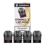 Vaporesso Osmall 2 Replacement Pod Cartridges 1.2 Ohms (4Pcs)