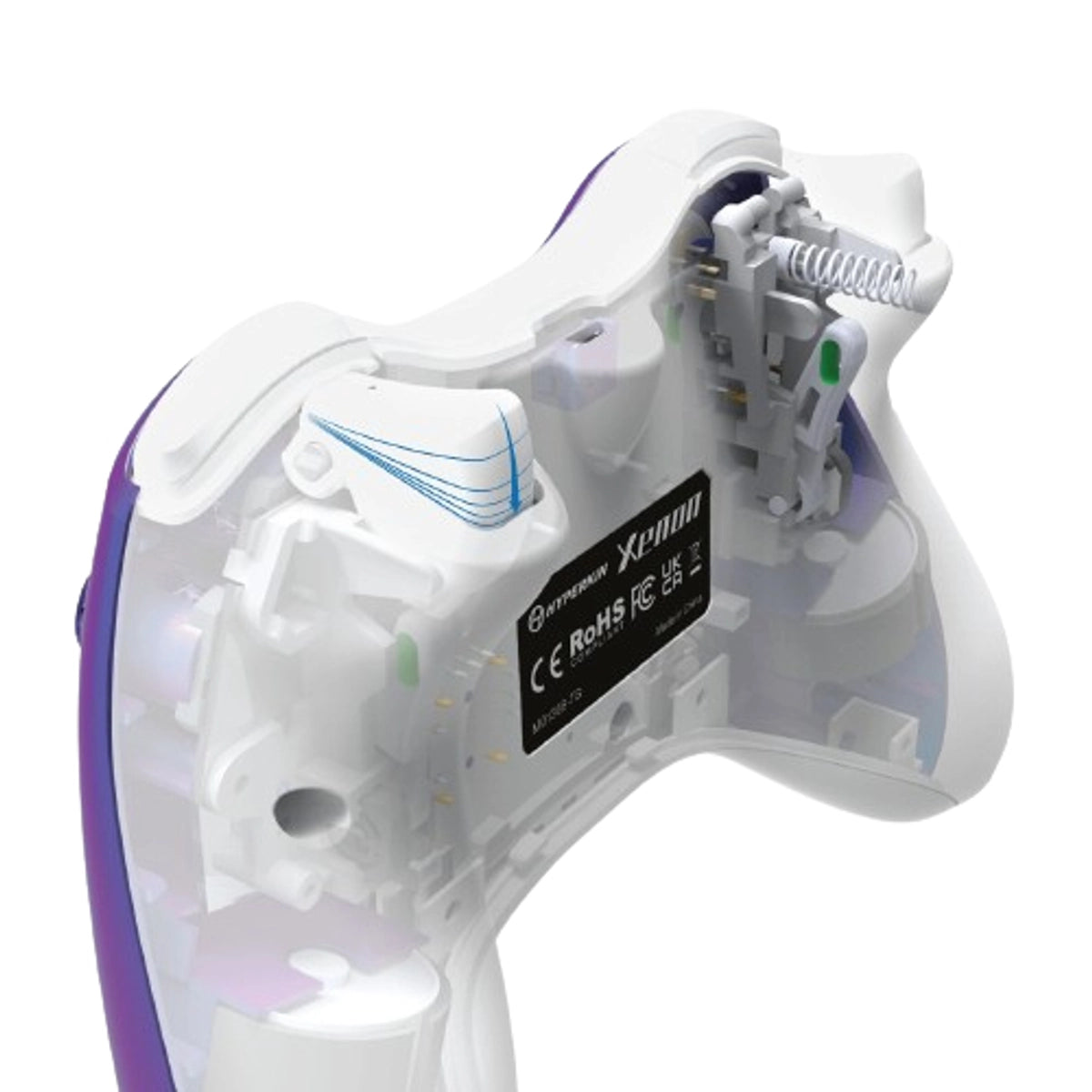Hyperkin M01368-TG, Gamepad, Xbox One, Xbox Series S, Xbox Series X, Vibration on/off button, Wired, USB, Blue