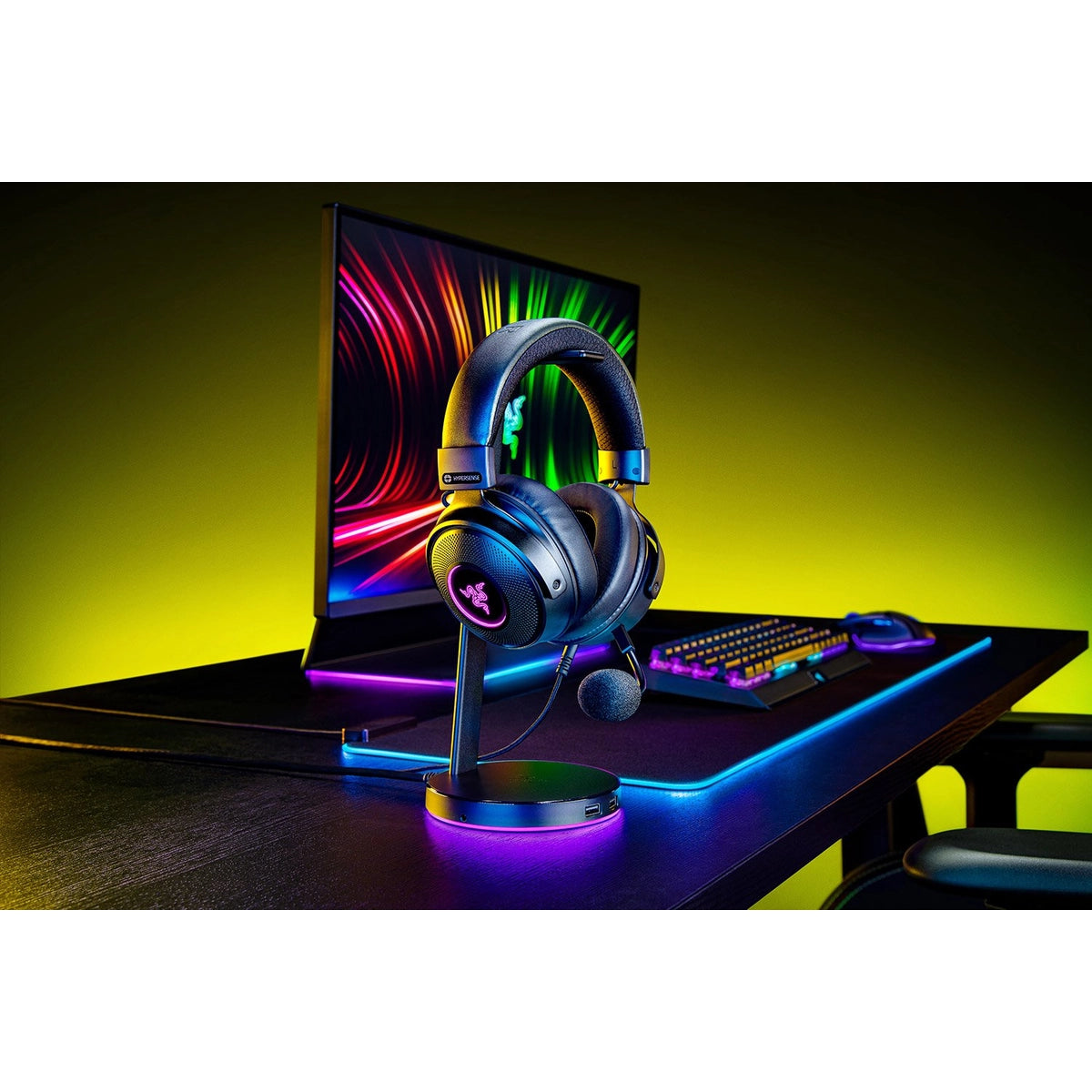 Razer Kraken V3 HyperSense, Wired, Gaming, 20 - 20000 Hz, 378 g, Headset, Black