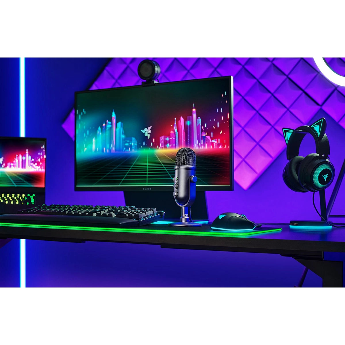 Razer SEIREN V2 PRO, Studio microphone, 120 dB, 20 - 20000 Hz, 24 bit, 96 kHz, Cardioid