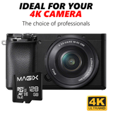 MicroSD Card 4K Series + SD Adapter Class10 V30