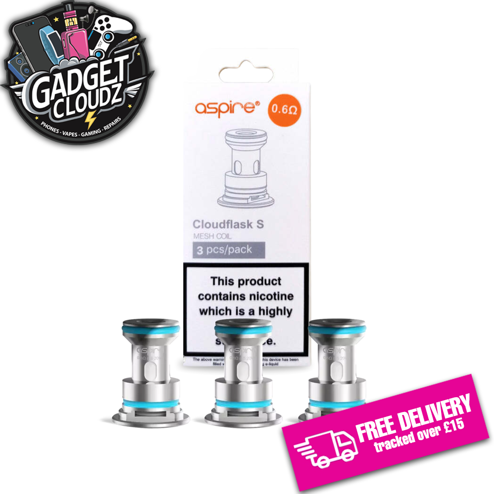 Aspire Cloudfask S Replacement Coils 0.6 Ohms (3Pcs)