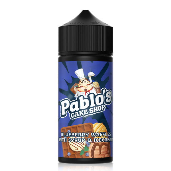 Blueberry Waffles with Syrup and Ice Cream By Pablo's Cake Shop 100ml Shortfill