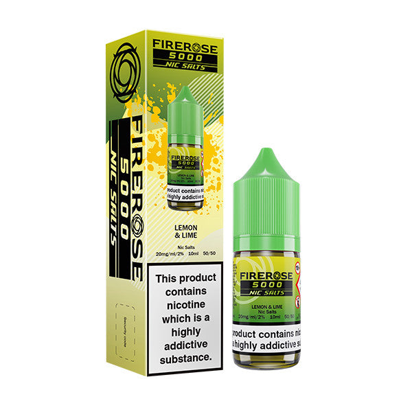 Lemon and Lime By Elux Firerose 5000 10ml Salts