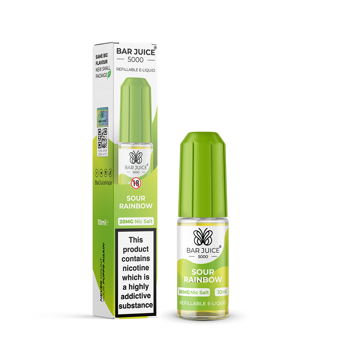 Sour Rainbow 10ml Nic Salt By Bar Juice 5000