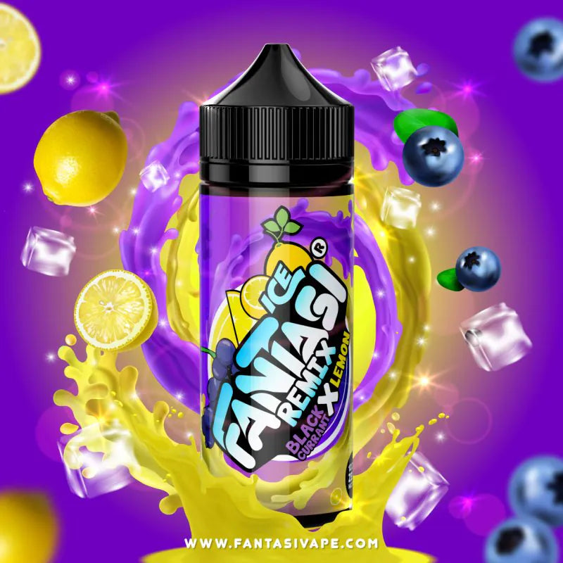 Blackcurrant X Lemon Ice By Fantasi Shortfill 100ml