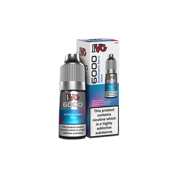 Bubblegum Berry Wave By IVG 6000 10ml Salts
