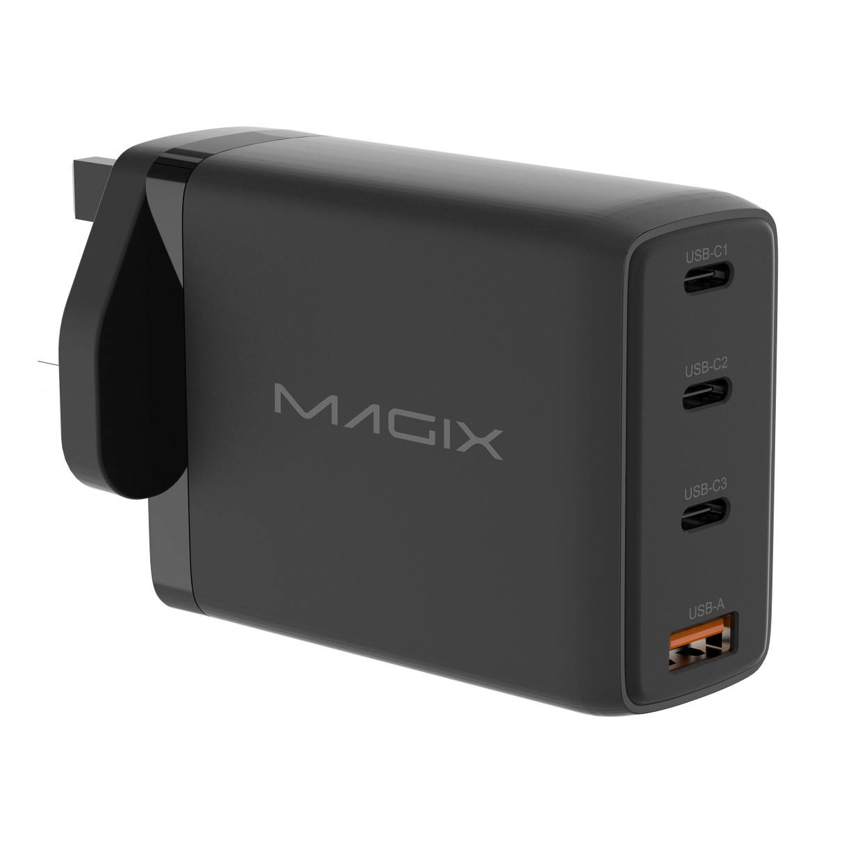 120W 4-Port Plug, GaN Charger PD Power Delivery - UK Plug