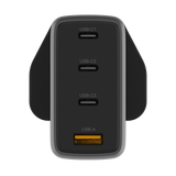 120W 4-Port Plug, GaN Charger PD Power Delivery - UK Plug