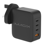 140W 4-Port Plug, GaN Charger PD Power Delivery - UK Plug
