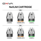 OXVA Nexlim Replacement Pods 2ml/4ml XL (3 Pcs)
