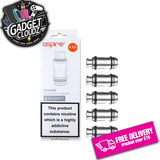Aspire POCKEX Replacement Coils 0.6/1.2 Ohms (5pcs)