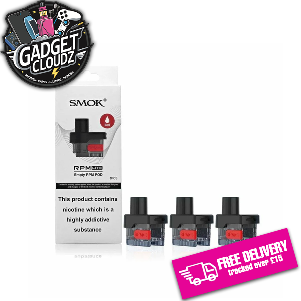 Smok RPM Lite Replacement Pod Cartridges Empty 2ml (3Pcs)