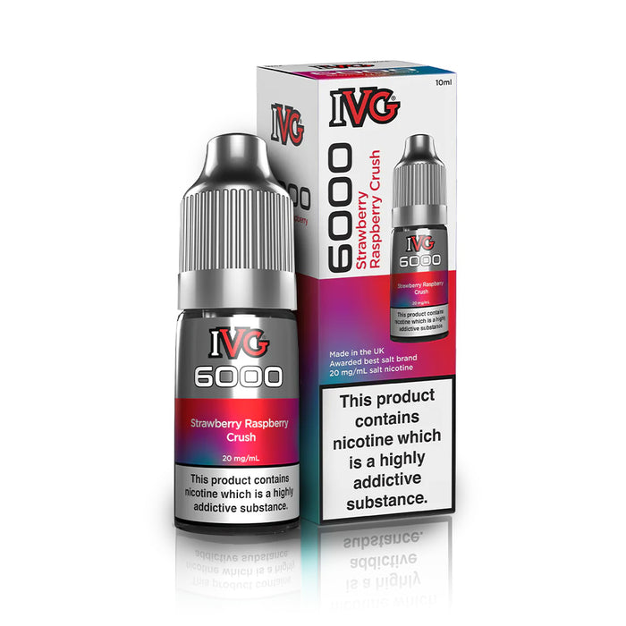 Strawberry Raspberry Crush By IVG 6000 10ml Salts