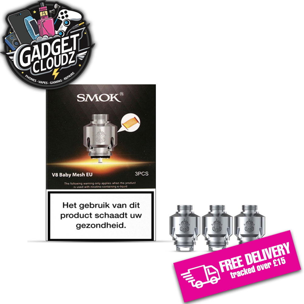 Smok V8 Baby Meshed EU Replacement Coils 0.15 Ohms (3Pcs)