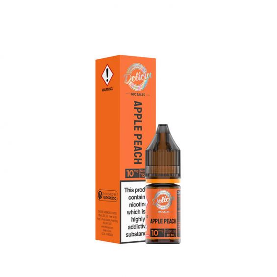 Apple Peach Nicotine Salt 10ml By Deliciu