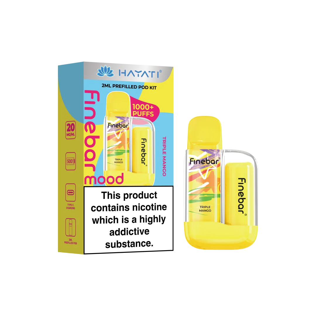 Hayati Finebar Mood 1000 Puffs Pod Vape Kit
